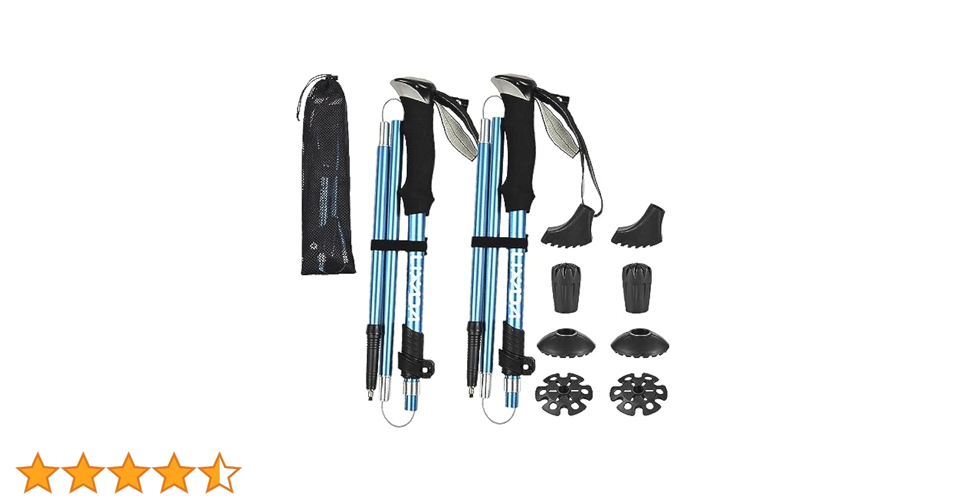 Amazon | Lixada トレッキングポール 2本セット 折りたたみ 式